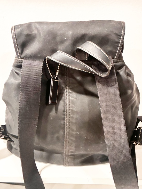 Vintage COACH Black Nylon Leather Trim Backpack Bag 4290 main image 6